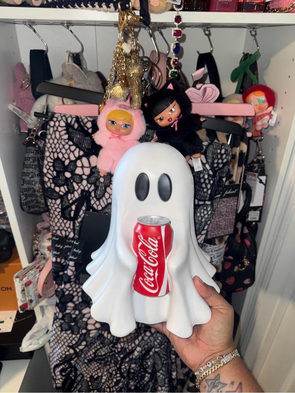 The Coca Cola Company Viral Ghost Holding Coca Cola Can
